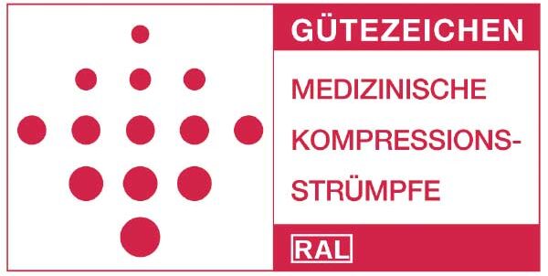 RAL logo, red and white
