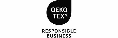 OEKO-TEX® Logo + "RESPONSIBLE BUSINESS"