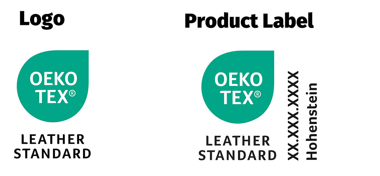 OEKO-TEX® LEATHER STANDARD logo and label
