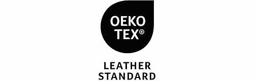 OEKO-TEX® logo + "LEATHER STANDARD"