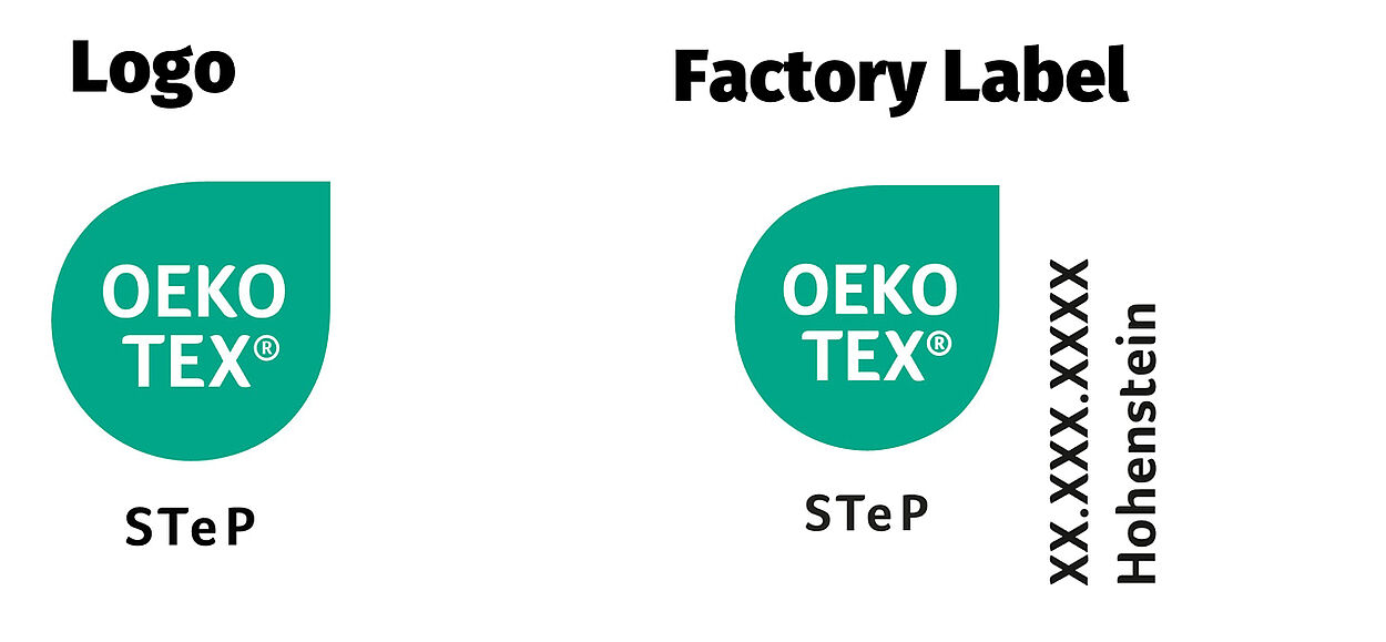 OEKO-TEX® STeP logo and label