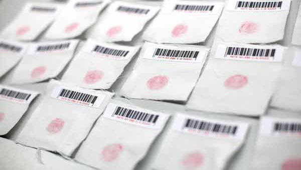 Systematic Product Comparison Testing Red dots on square textile samples with labeled for comparison